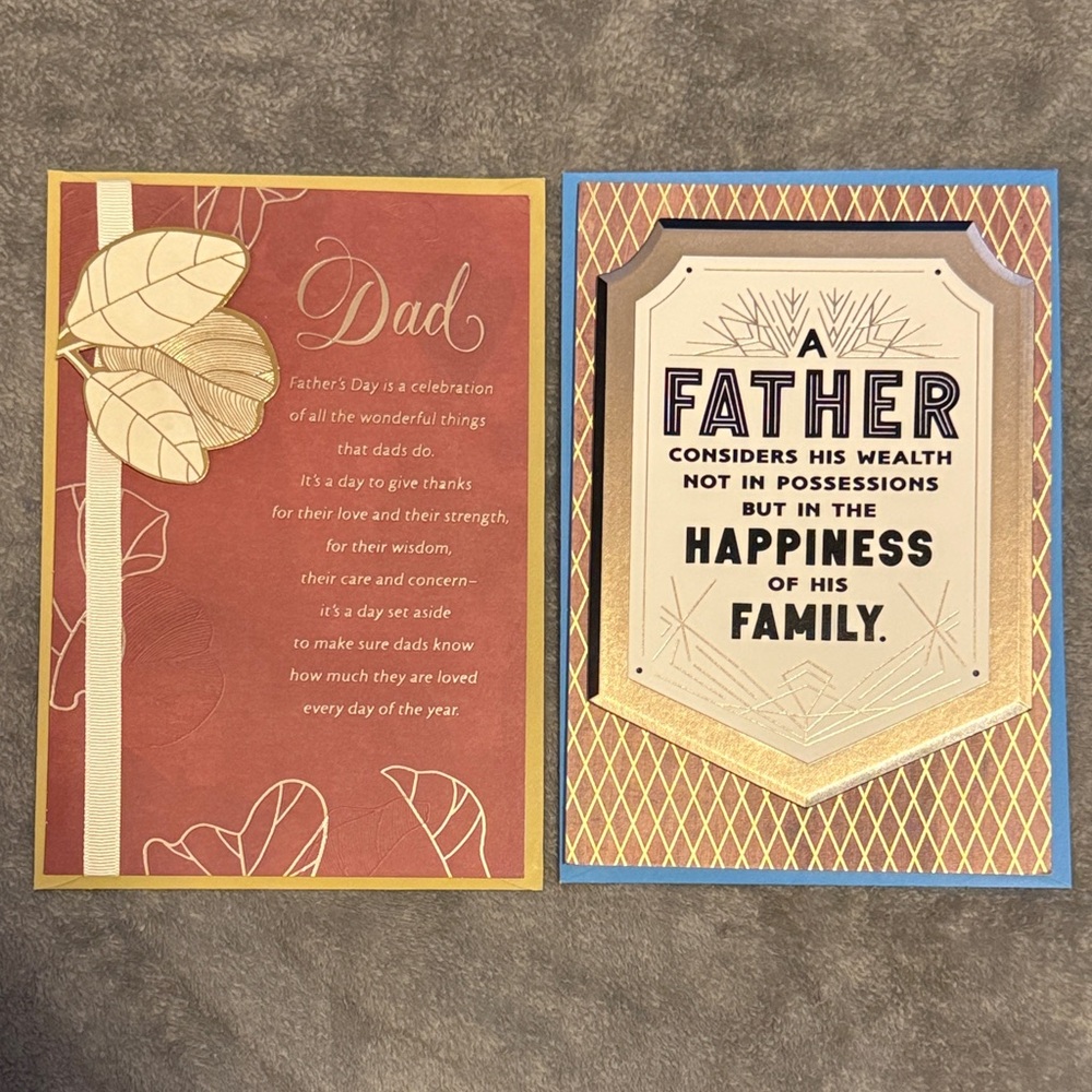 🌻 Bundle of 2 Hallmark Father’s Day Cards NWT